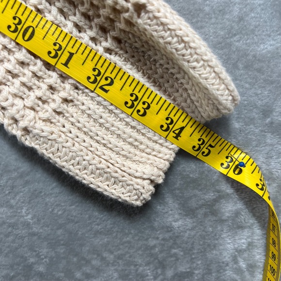 Hem‎ & Thread Sweater Striped Cardigan Open Front Knit Boho Women's Large Comfy - Picture 9 of 11